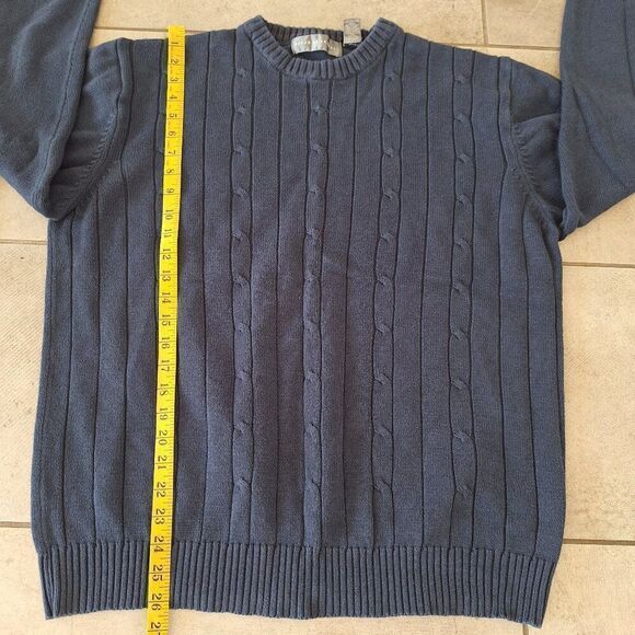 Oscar de la Renta  Knit Sweater, Blue‎ , XXL - Picture 5 of 6